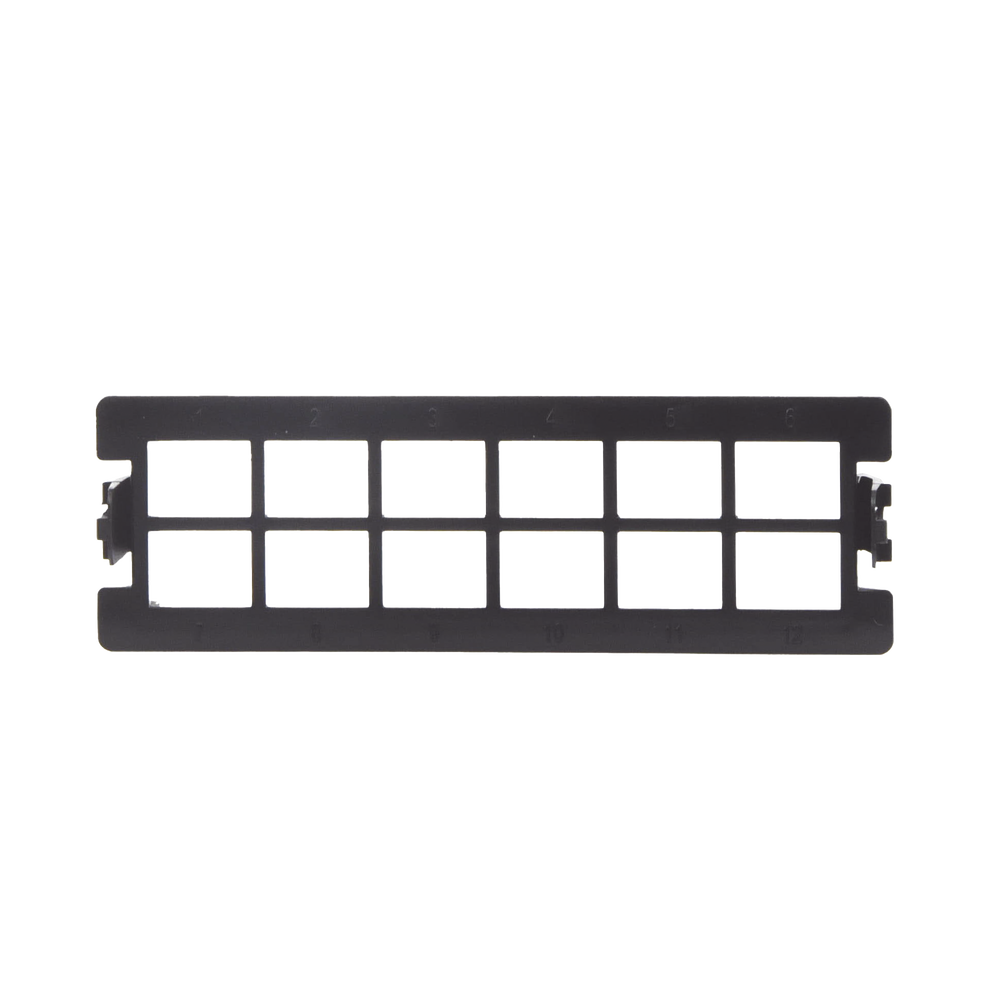 Placa Acopladora Vacía para Distribuidor de Fibra Óptica LP-ODF-8024, Acepta 12 Acopladores SC Simplex o 12 Acopladores LC Duplex, Color Negro