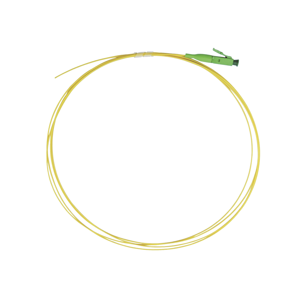 Pigtail de Fibra Óptica Monomodo LC/APC, Simplex de 1 Metro (3.28 Pies)