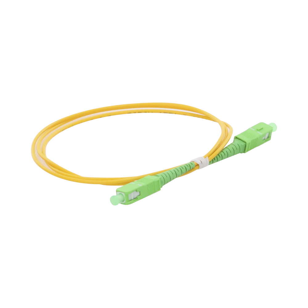 Jumper de Fibra Óptica Monomodo SC/APC-SC/APC Simplex de 1 Metro (3.28 Pies), 2mm
