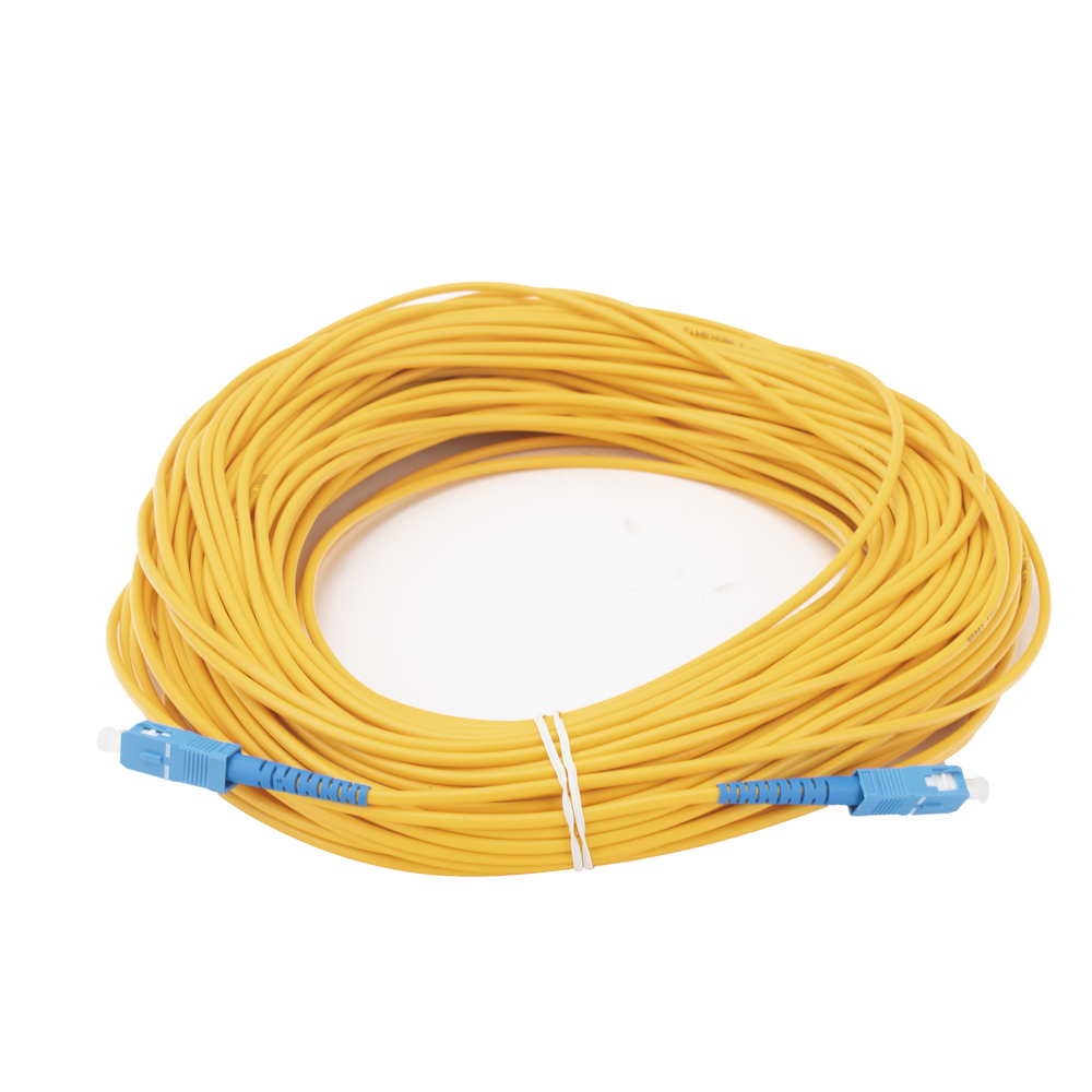 Jumper de Fibra Óptica Monomodo SC/UPC-SC/UPC Simplex de 50 Metros (164.04 Pies), 3mm