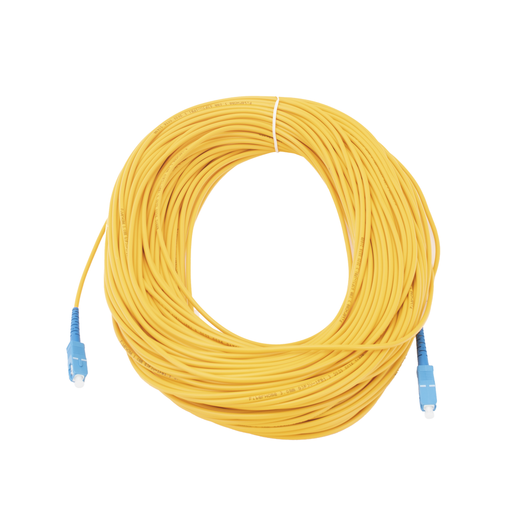 Jumper de Fibra Óptica Monomodo SC/UPC-SC/UPC Simplex de 60 Metros (196.85 Pies), 3mm