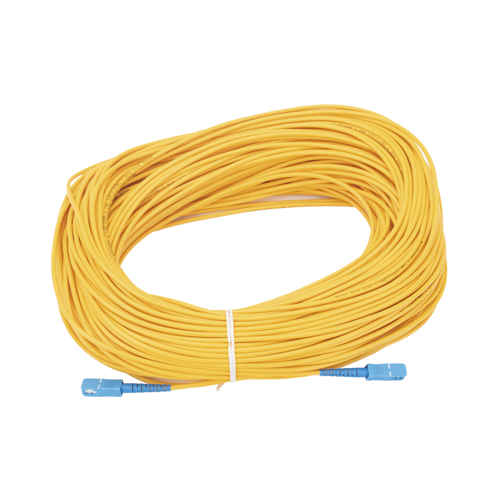 Jumper de Fibra Óptica Monomodo SC/UPC-SC/UPC Simplex de 80 Metros (262.47 Pies), 3mm