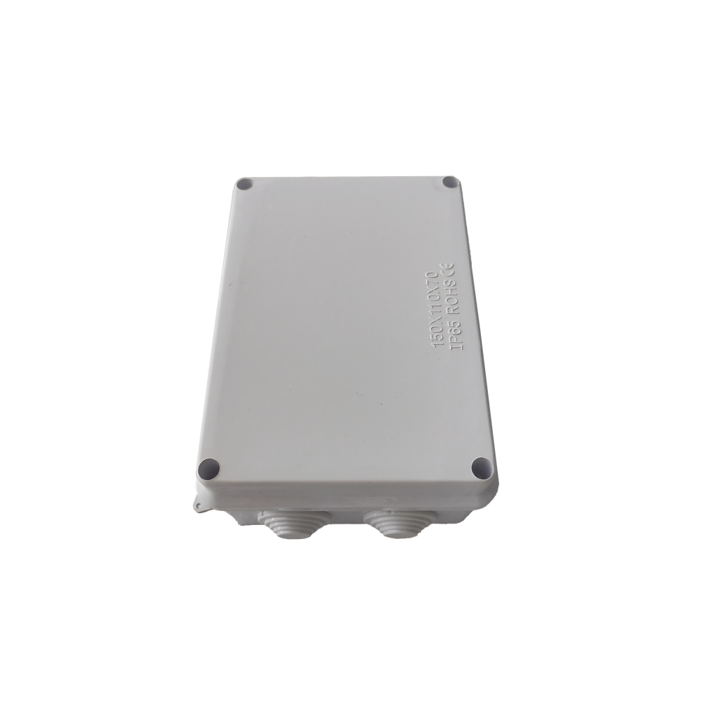 Caja de Derivación-Conexión para Exterior IP66 con 10 Entradas / 150 x 110 x 70 mm / Sellado Seguro con Empaque + 4 Tornillos / Resiste Agua, Polvo y Sol Directo