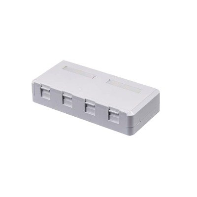 Caja de Pared de 4 Puertos Sin Jack