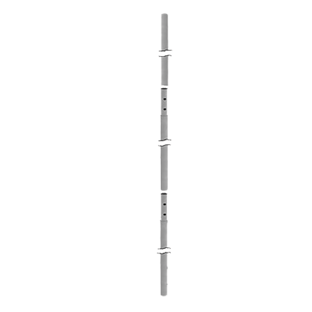Mástil seccionado de 10.30 m x 48 mm ced 30, galvanizado por inmersión caliente.