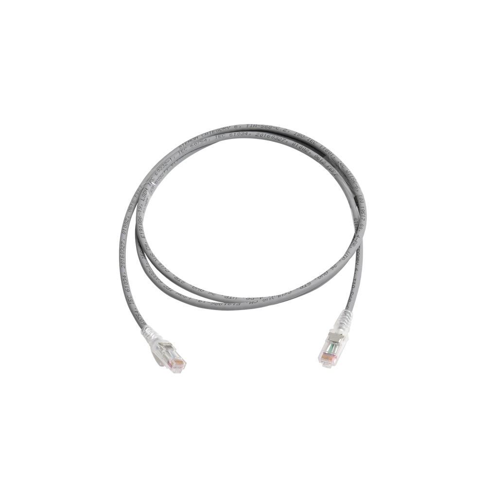 Patch Cord MC6 Modular Cat6 UTP, CM/LS0H, 1.52 Metros (5 Pies), Color Gris