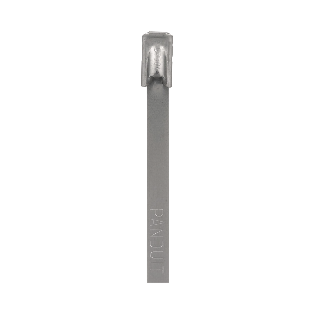 Cincho PanSteel de Acero Inoxidable Tipo 304, 362mm largo x 4.6mm ancho, Color Metálico, Paquete de 100pz