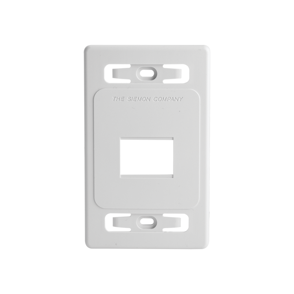 Placa de Pared Modular MAX, de 2 Salidas, Color Blanco, Versión Bulk (Sin Empaque Individual)