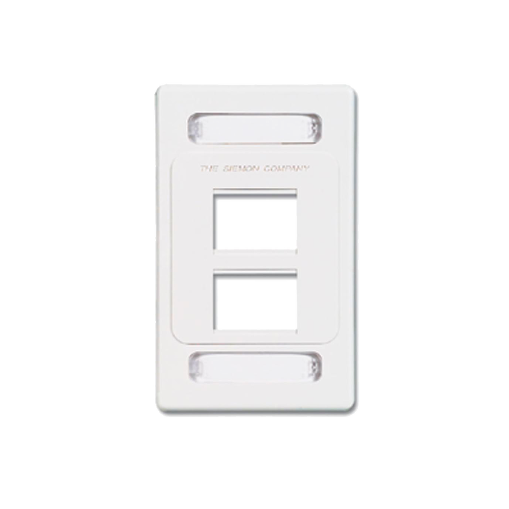 Placa de Pared Modular MAX, de 4 Salidas, Color Blanco