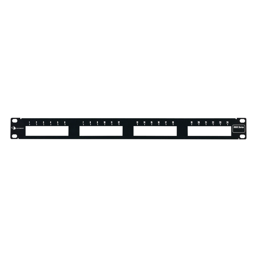 Patch Panel MAX Modular (Vacío), de 24 Puertos, Plano, 1UR