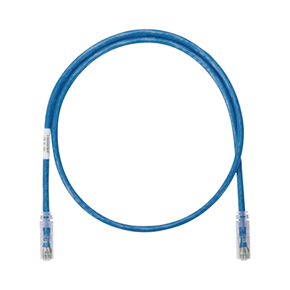 Cable de Parcheo UTP Categoría 6, con Plug Modular en Cada Extremo - 0.3 Metros (1 Pie) - Azul