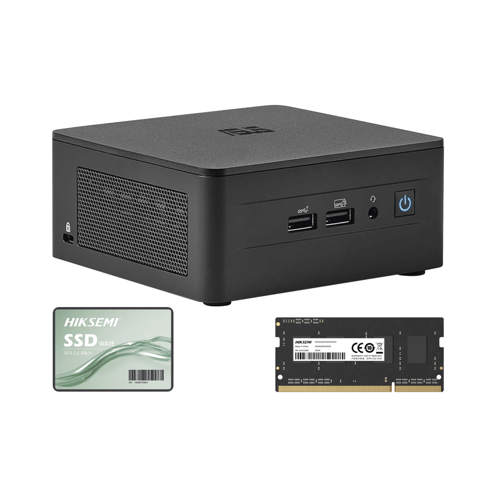 Kit / Mini PC NUC Barebone / Core I7 /bluetooth / Incluye memoria 16GB / Incluye 512 SSD / No incluye sistema operativo