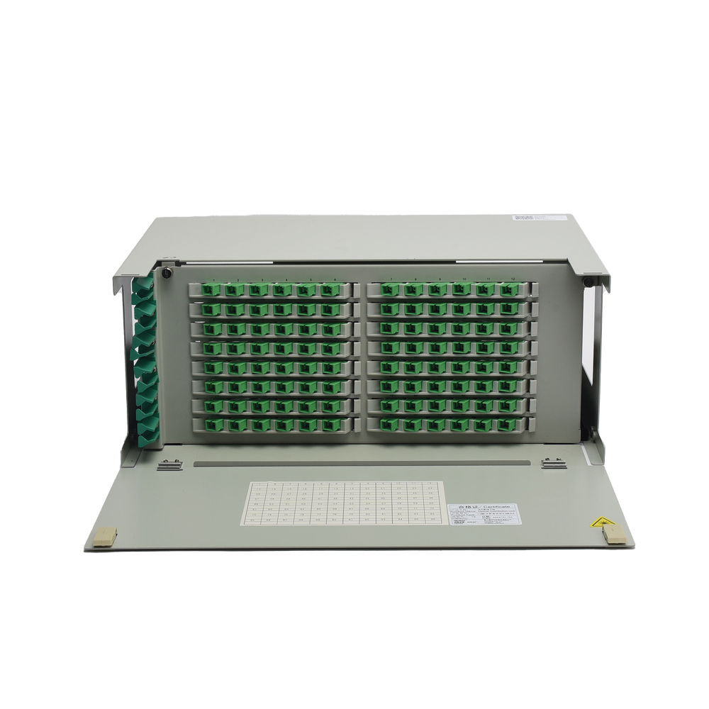 Distribuidor de Fibra Óptica para 96 Empalmes, con 96 Acopladores SC/APC y 96 Pigtails, 19, 4 UR
