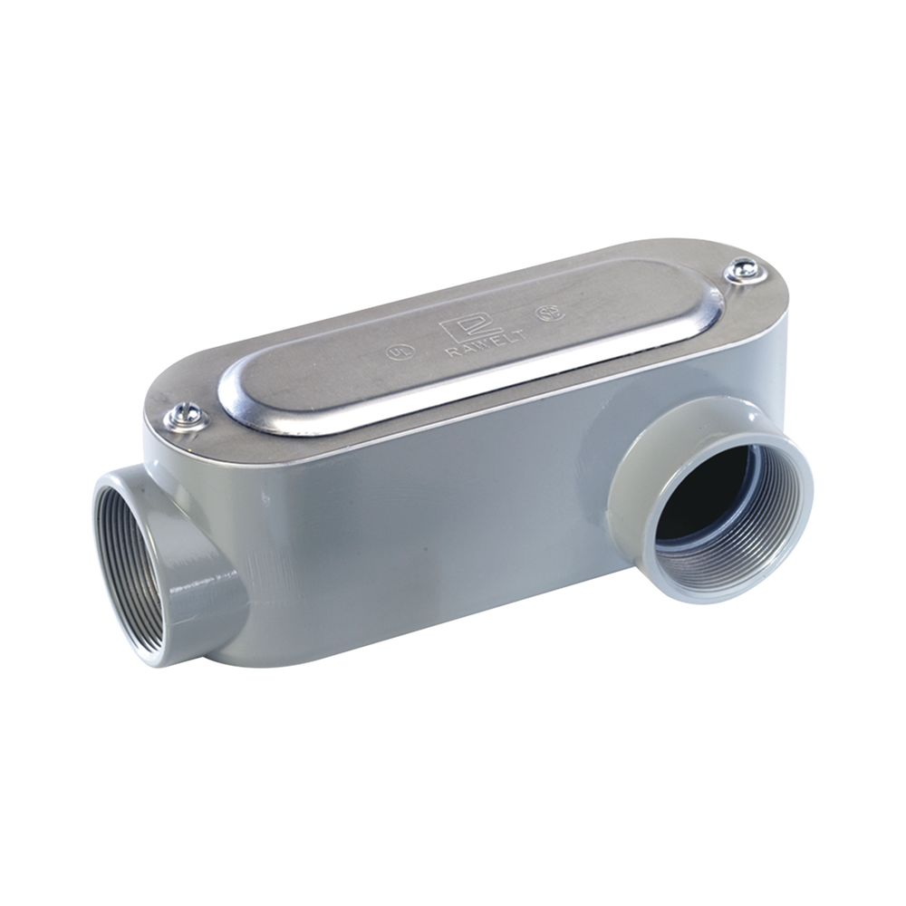Caja Oval Roscada tipo LL de 3" larga (76.2  mm) / Incluye tapa y tornillos.