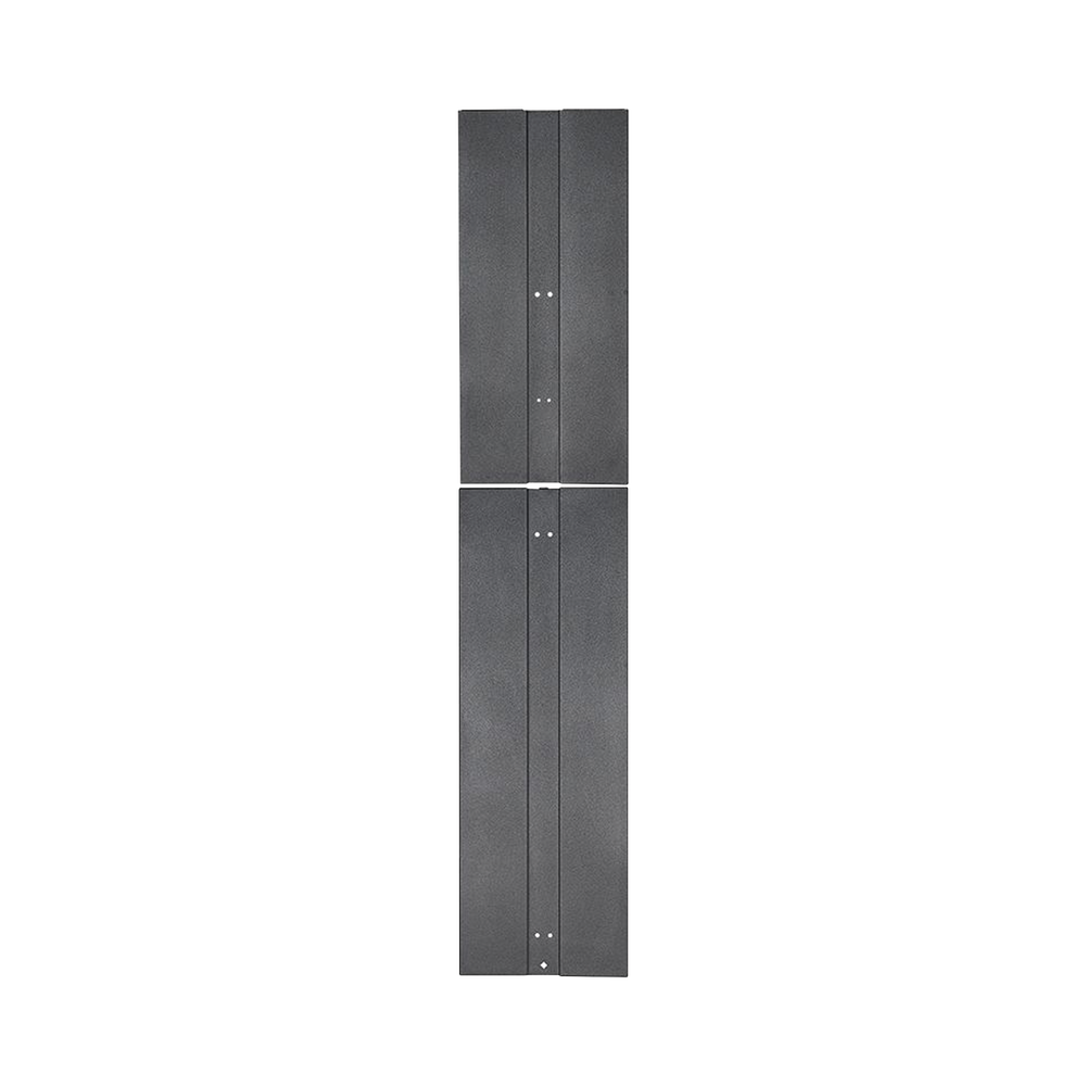 Tapa Final de Fila, Para Organizador Vertical PE2V PatchRunner™ 2, de 45 UR, Color Negro