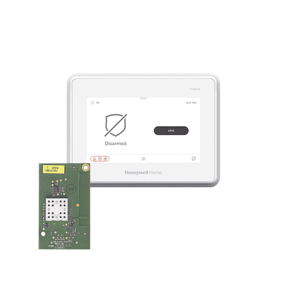 Sistema de Alarma con Pantalla Touch de 7" Compatible con sensores Inalambricos DSC, Bosh, 2GIG,ITI y Serie 5800 agregando el modulo PROTAKEOVER