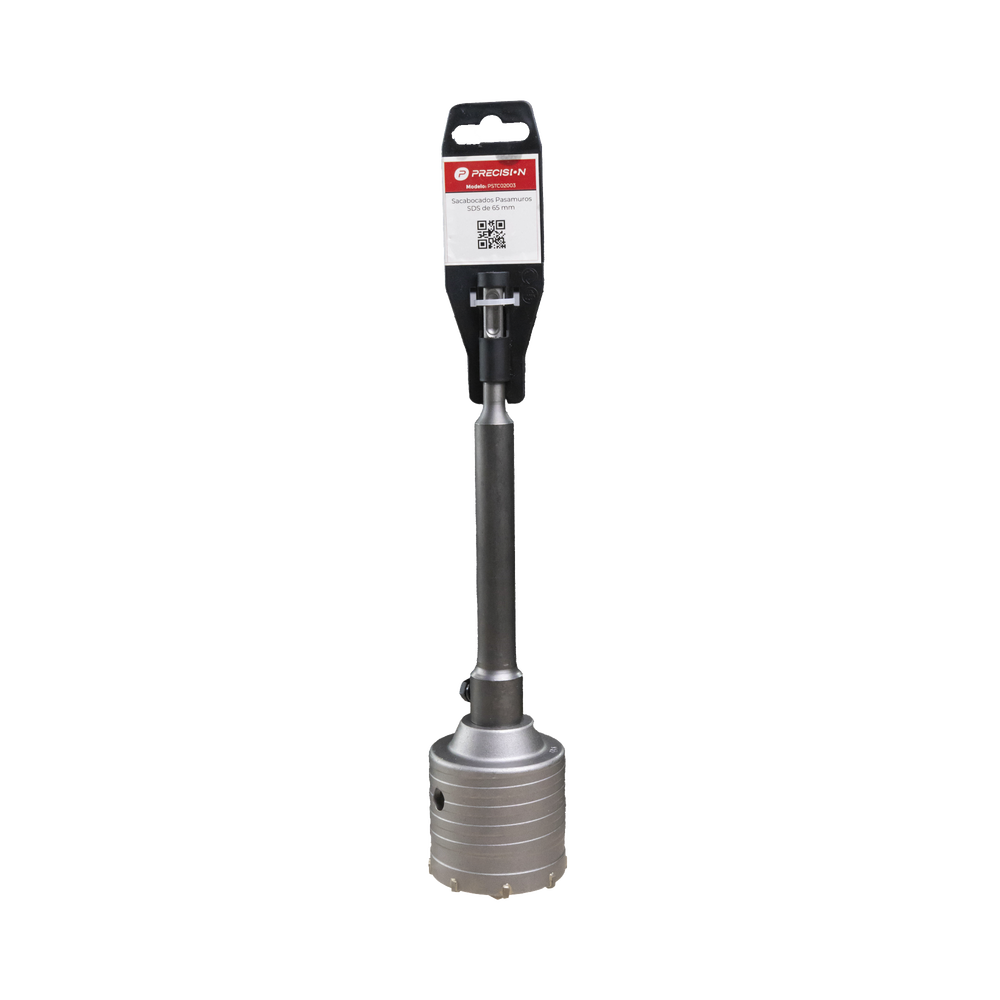 Broca Pasamuros SDS, Sacabocado para Concreto de 25mm con Extensión de 220mm