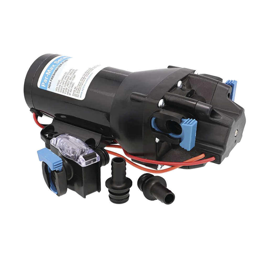Bomba controlada por presión Par Max HD 4' a 24 Vca, alta presión 40 psi 15 lpm / 4 gpm