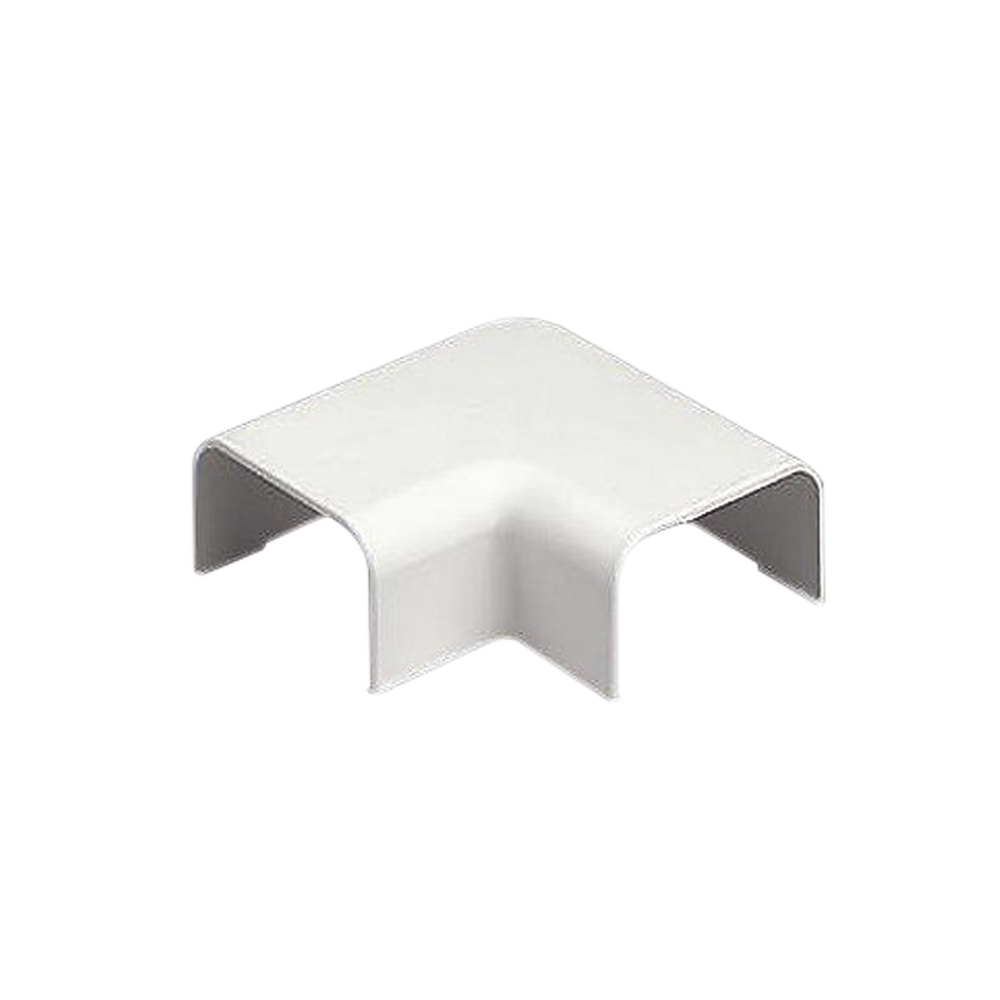 Conexión en ángulo recto "L", para uso con canaleta LD10, material ABS, Color Blanco Mate