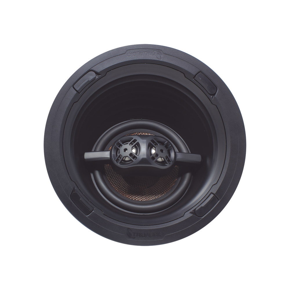 REV Series Altavoz Surround | Angulo para Techo de 3 Vias | Cine en Casa | Woofer 7in de Fibra de Carbono | 2 Tweeter de 1in | Giratorio de Titanio | 175W | 8Ω
