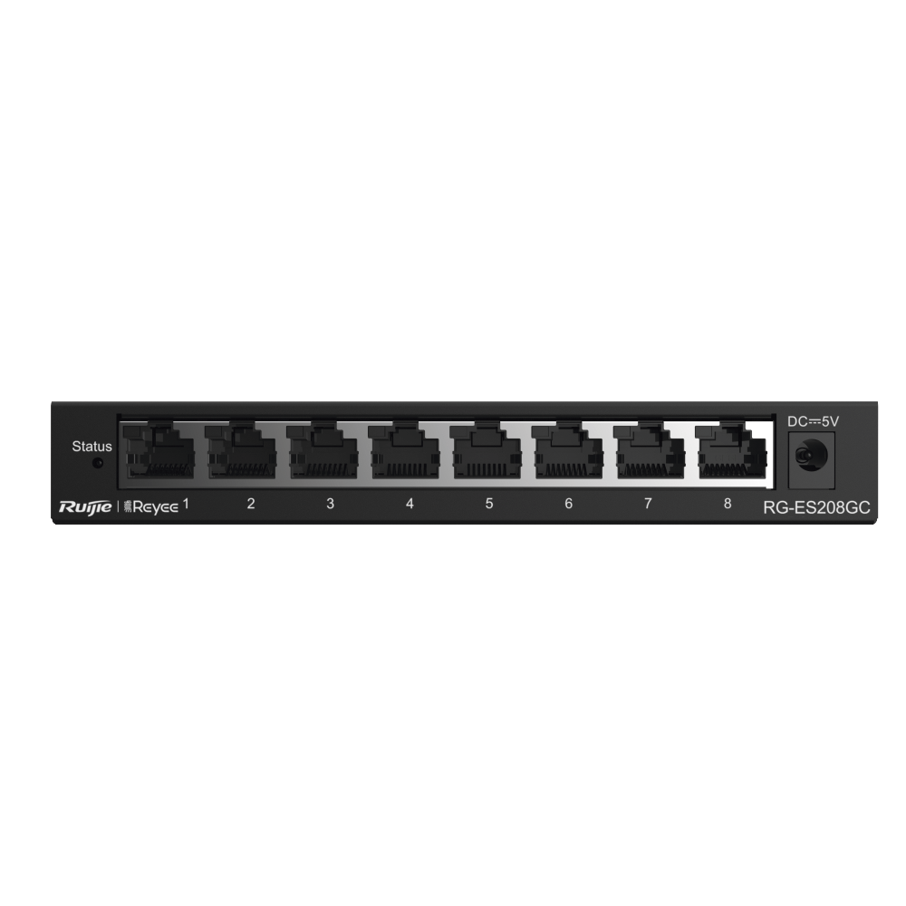 Switch Administrable con 8 puertos Gigabit, gestión gratuita desde la nube