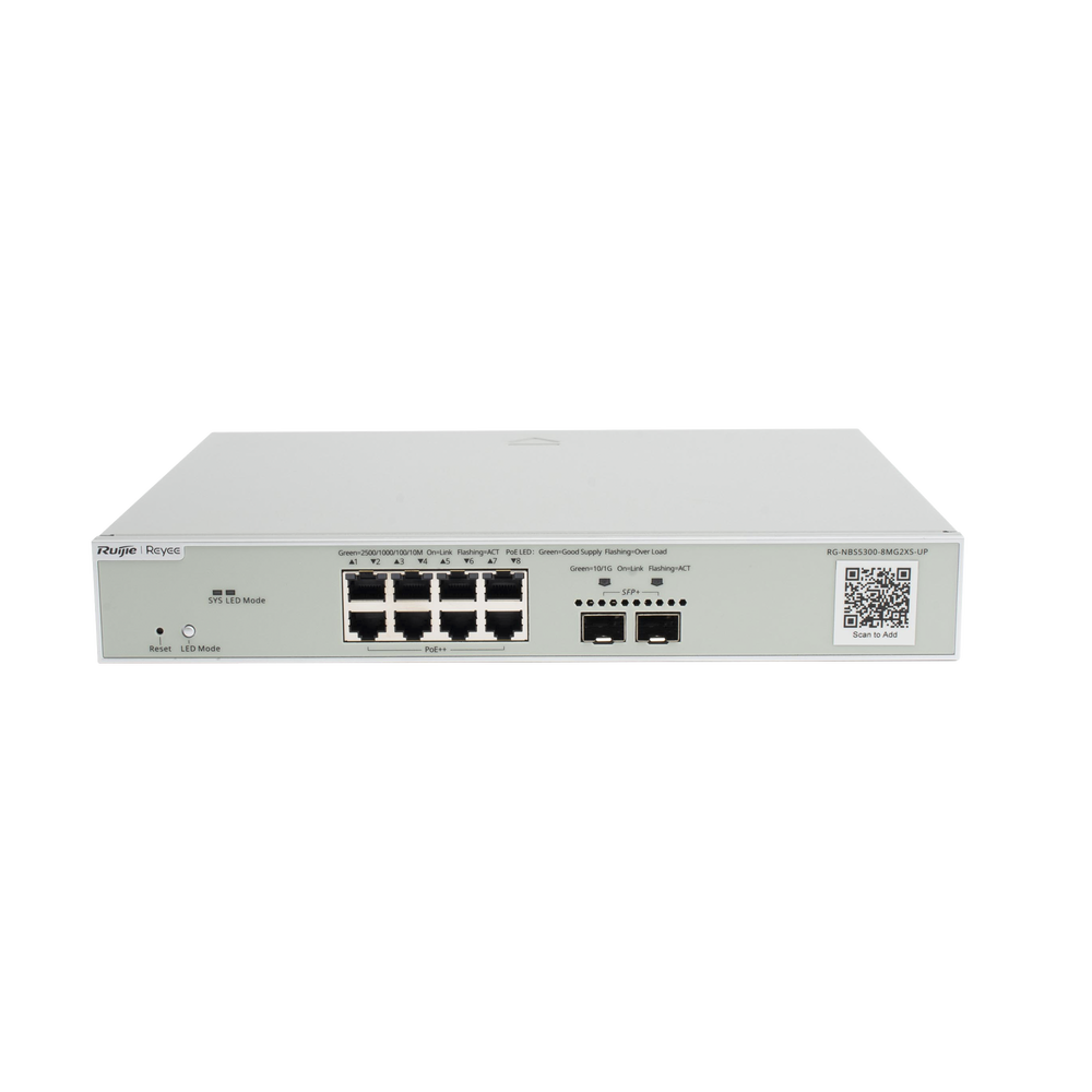 Switch Multi-Gigabit PoE++ 370W 802.3bt Capa 3 Administrable Cloud, Diseñado Para Access Points WiFi 6/7
