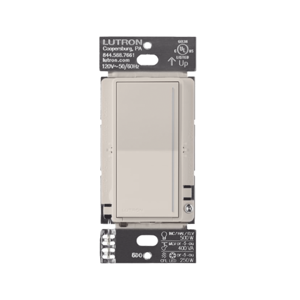 (RadioRa3) Atenuador táctil Sunnata Dimmer PRO color taupe, requiere cable neutro / soporta 250W LED
