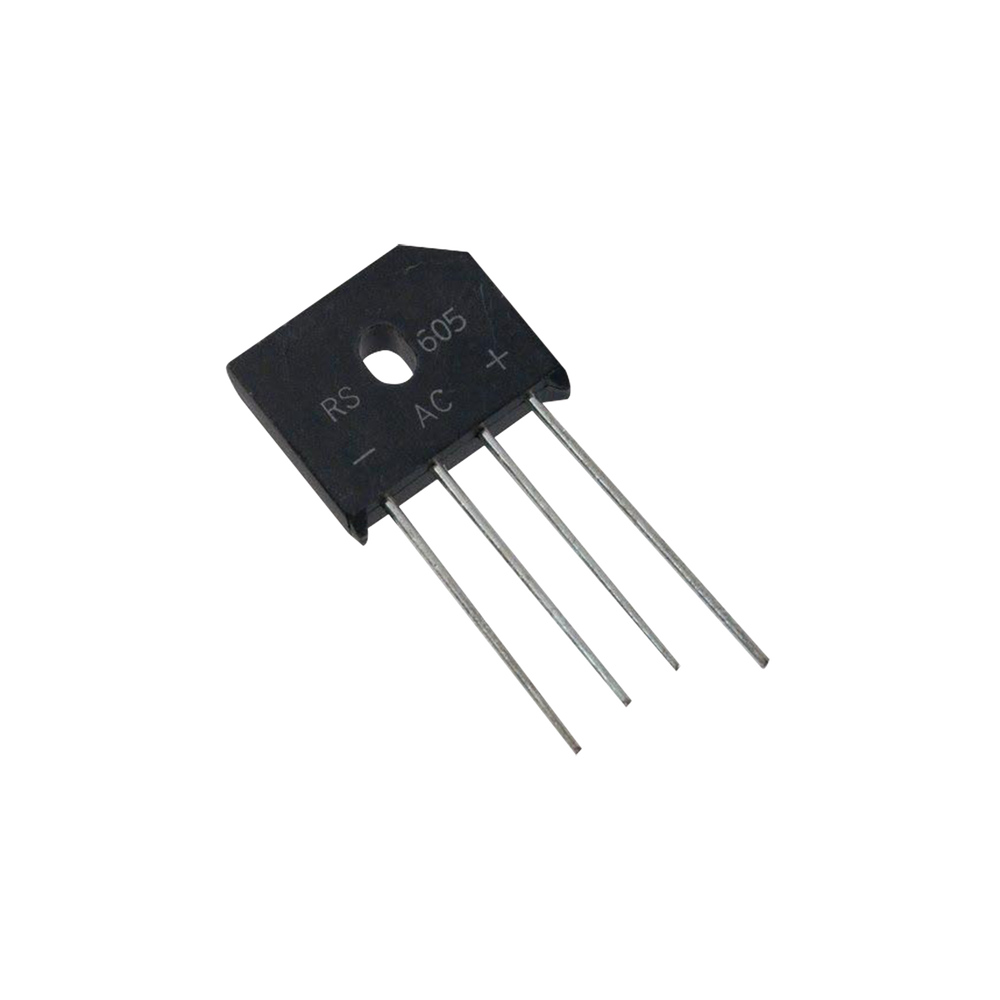 Puente Rectificador en Línea de 6 Amp., 800 PIV, Silicio, 420 RMS.