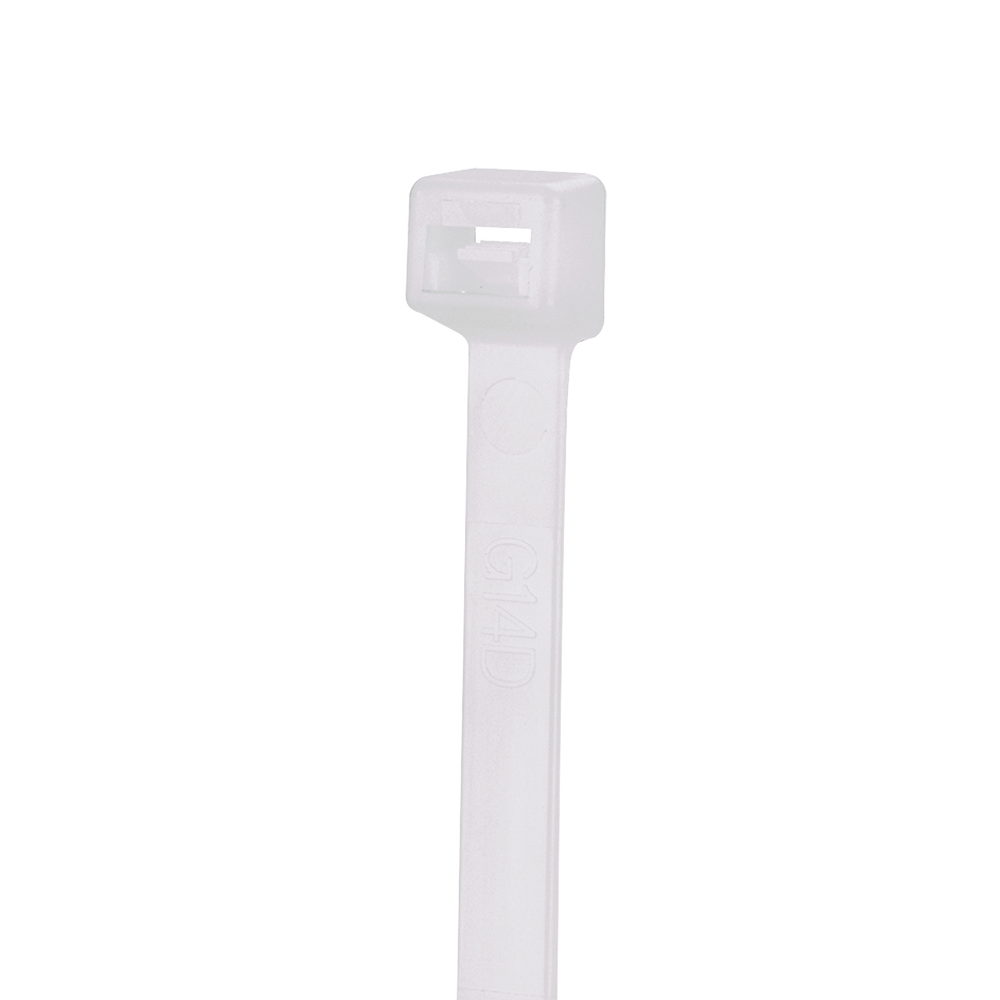 Cincho de Nylon 6.6 StrongHold™, 200mm largo x 2.5mm ancho, Color Natural, Plenum, Paquete de 100pz
