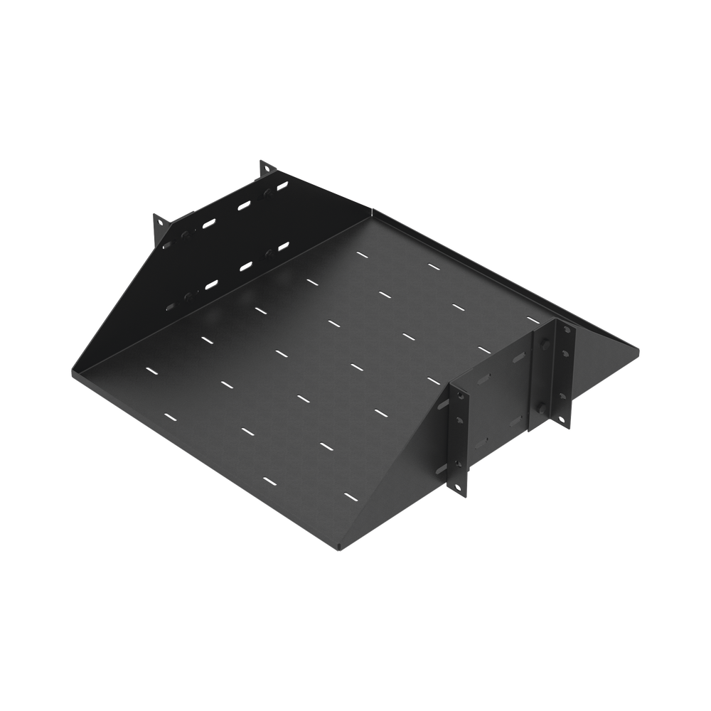 Charola para Soportar Equipos en Rack de 19", Profundidad Ajustable hasta 484 mm. 150 Kg  de Carga, Compatible con Racks de Doble Perforación, 3U