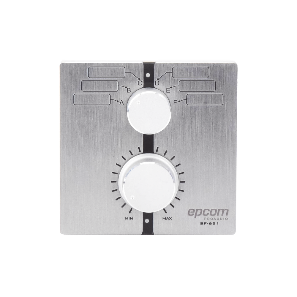 Control de  Volumen Remoto con Selector de Canales | Compatible con Amplificador SF2240UC - SF4240UC