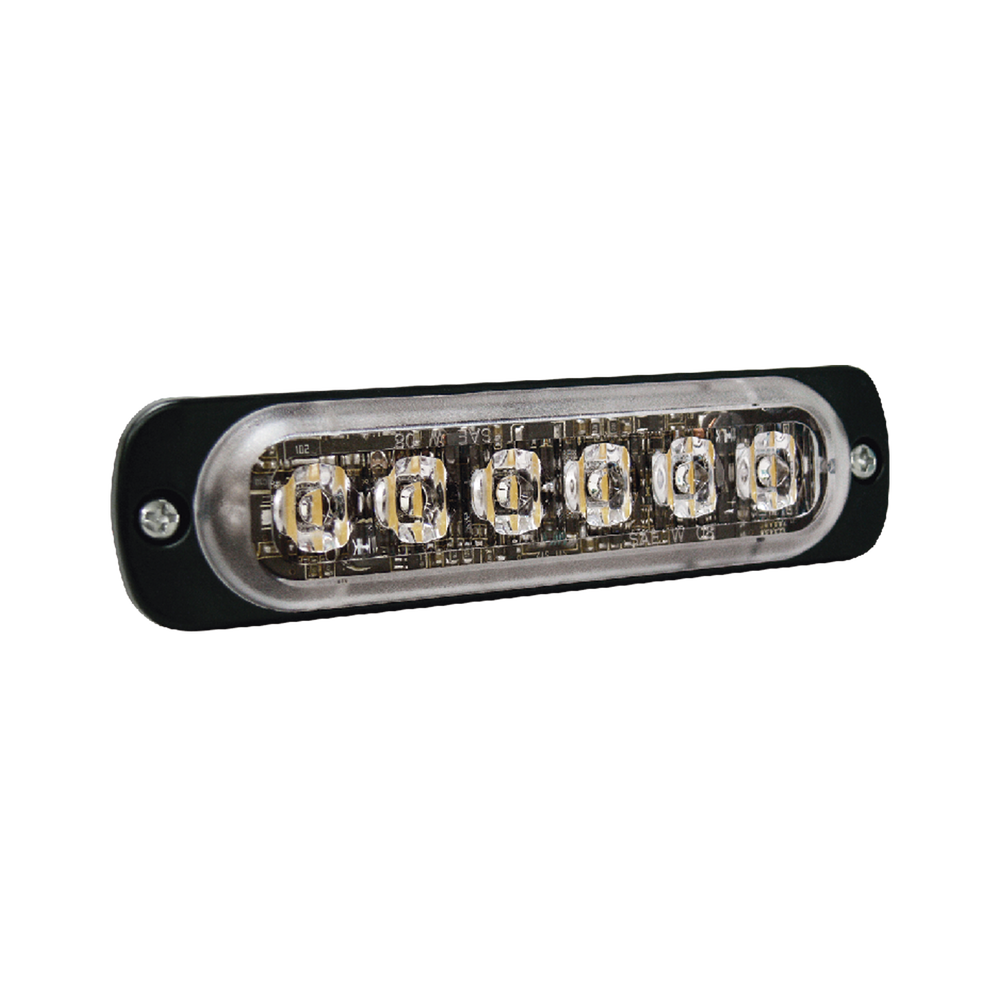 Luz Auxiliar de 6 LED, Azul, Lente Transparente, SAE