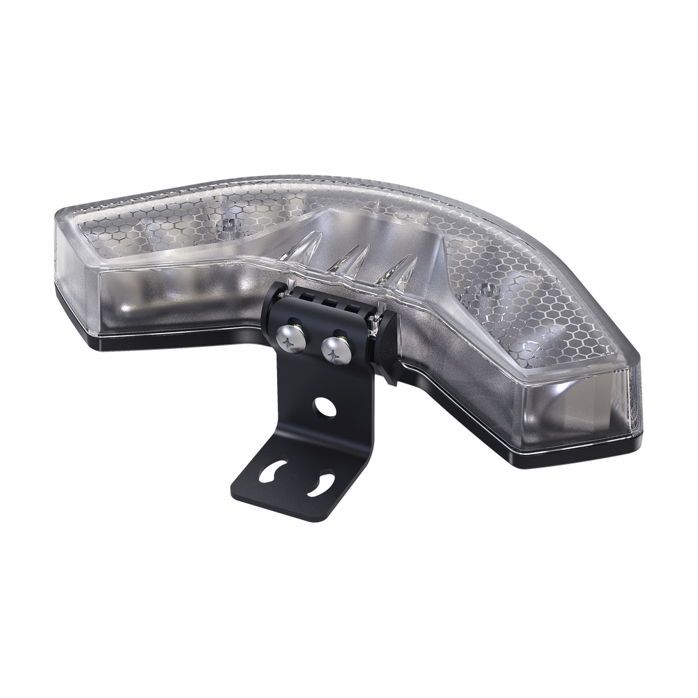 Luz Auxiliar Esquinera de 9 LED, Ambar, Lente Transparente, SAE
