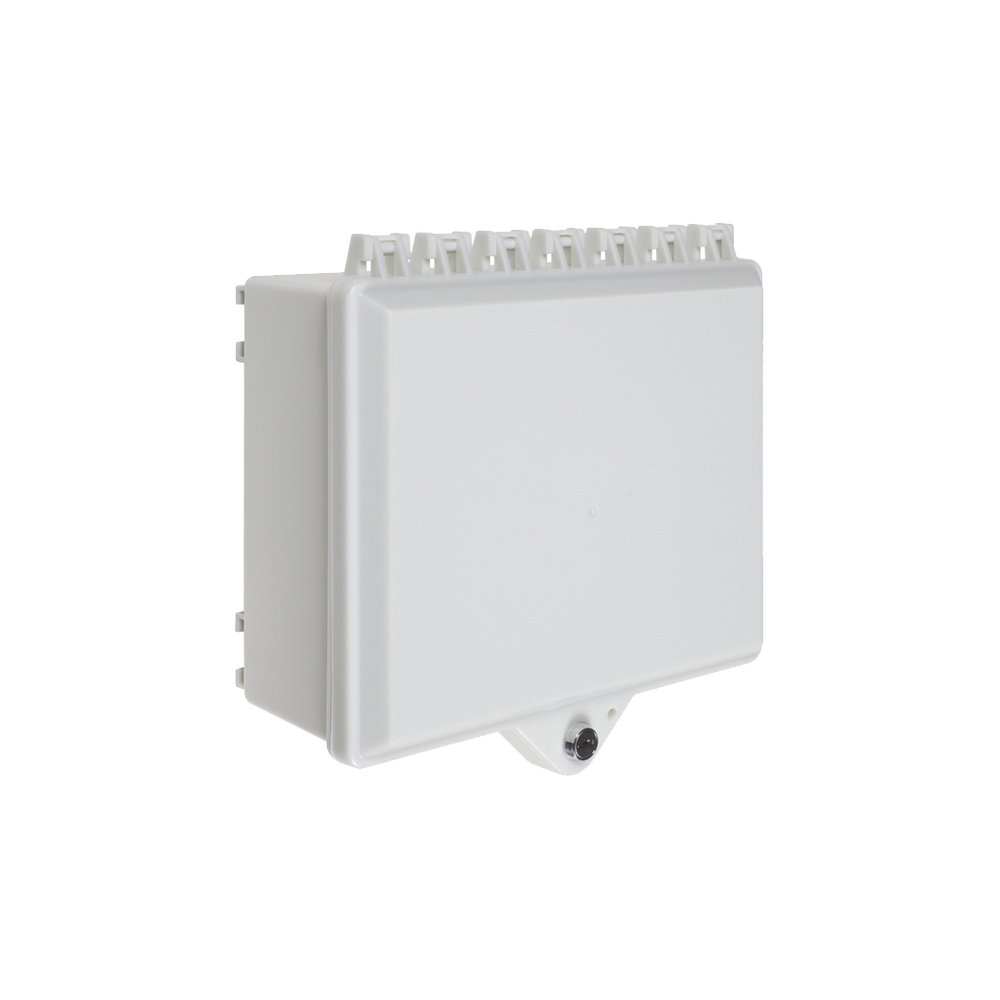 Gabinete de Policarbonato Blanco Súper Resistente, para Uso en Interior o Exterior, Cerradura con Llave
