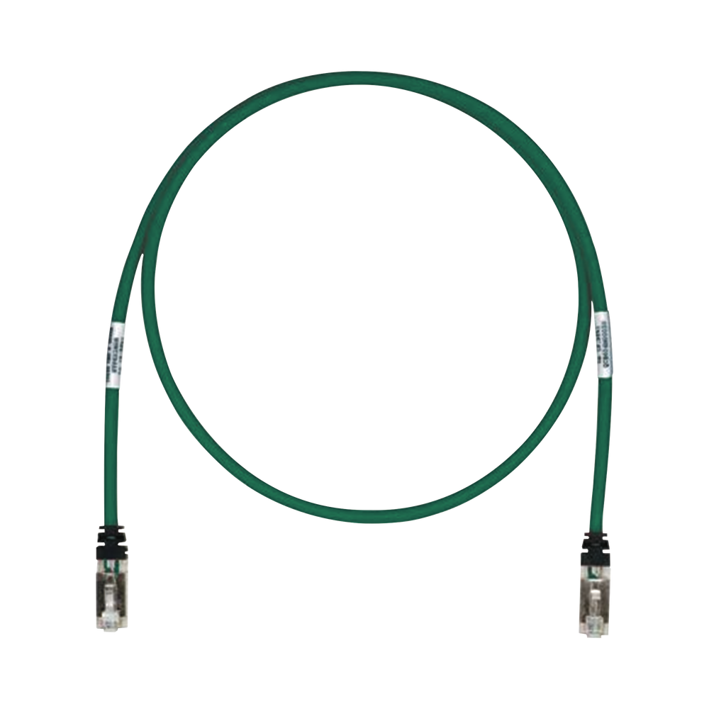 Patch Cord Cat6A, Blindado S/FTP, CM/LS0H, 3.05 Metros (10 Pies), Color Verde