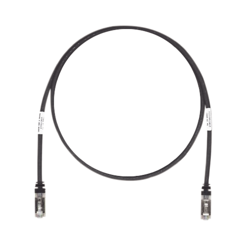 Patch Cord Cat6A, Blindado S/FTP, CM/LS0H, 10 Metros (32.81 Pies), Color Negro