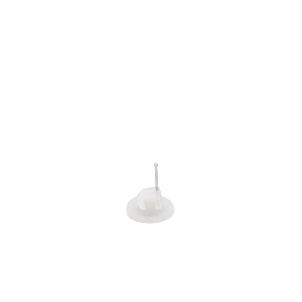 Grapa para cable redondo de 5mm color transparente (100pzs) (3102-00100)