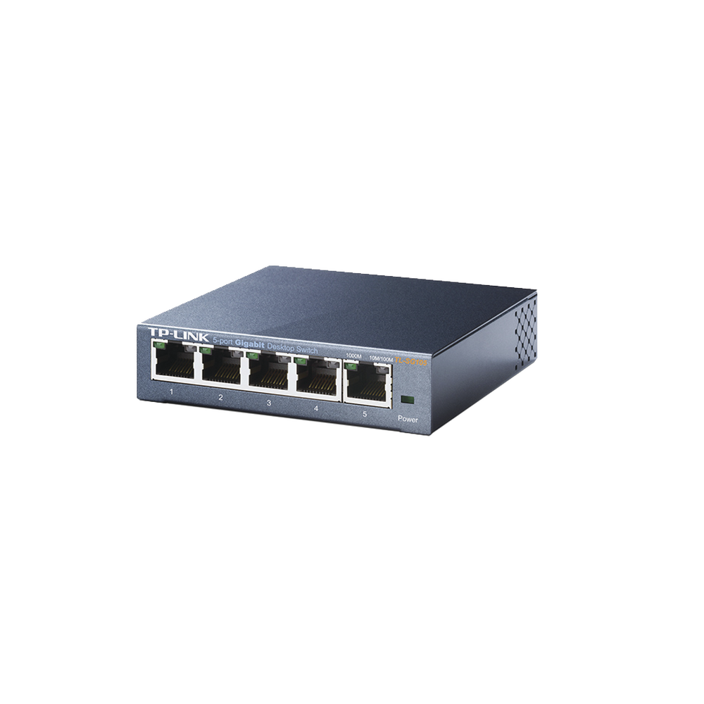 Switch Gigabit no administrable de 5 puertos 10/100/1000 Mbps