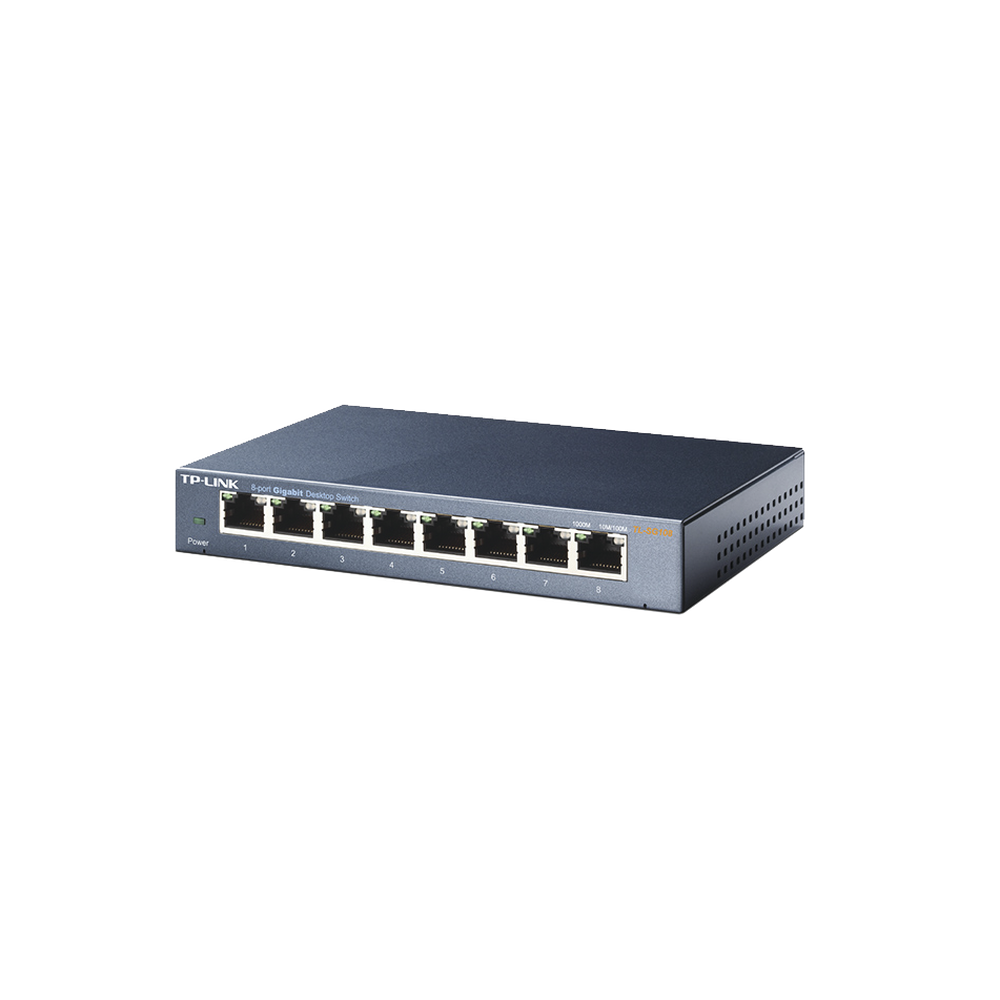 Switch Gigabit no administrable de 8 puertos 10/100/1000 Mbps