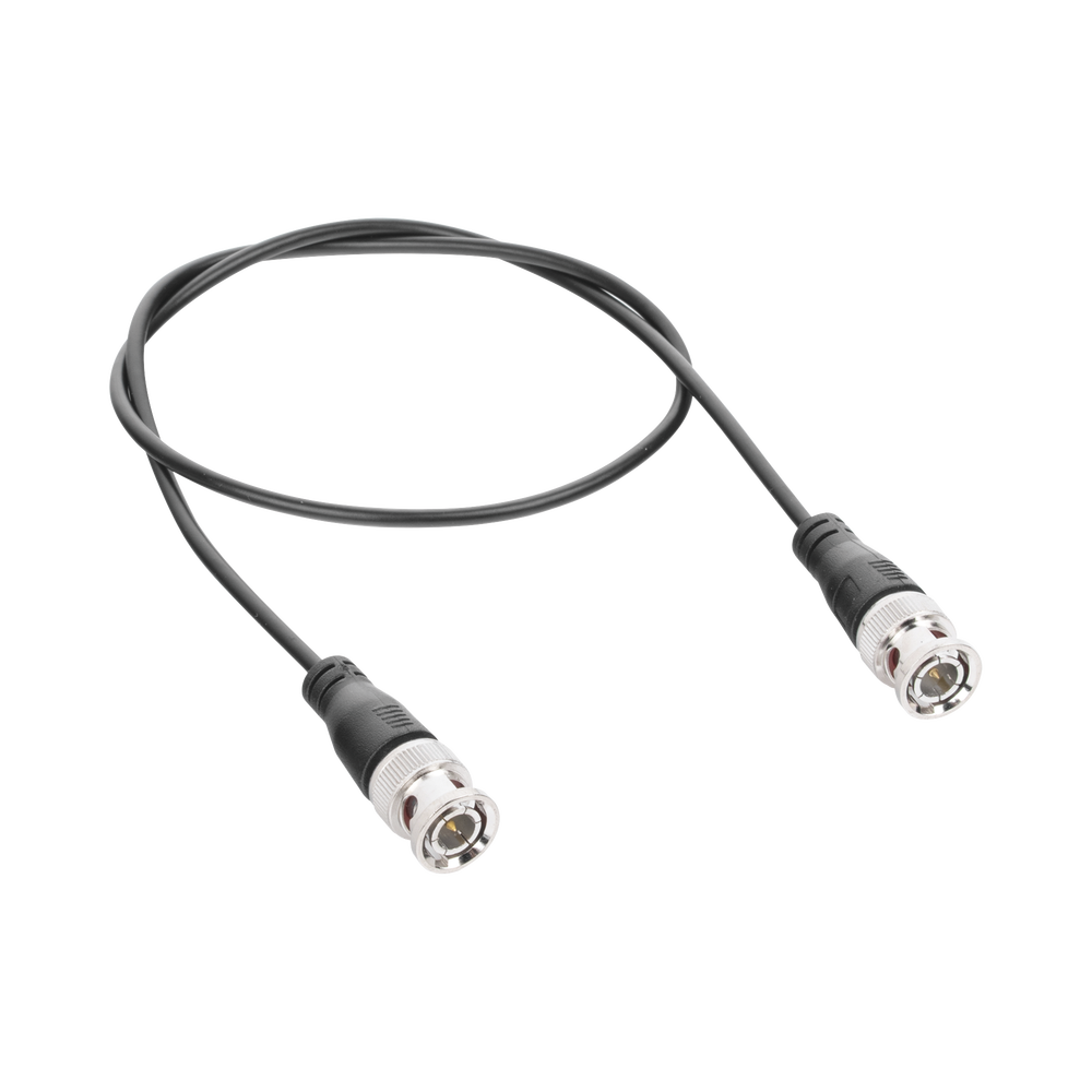 Cable Coaxial Armado con Conector BNC (Video) / Longitud de 0.6 Metros (1.97 Pies) / Optimizado para Cámaras 4K / Uso en Interior