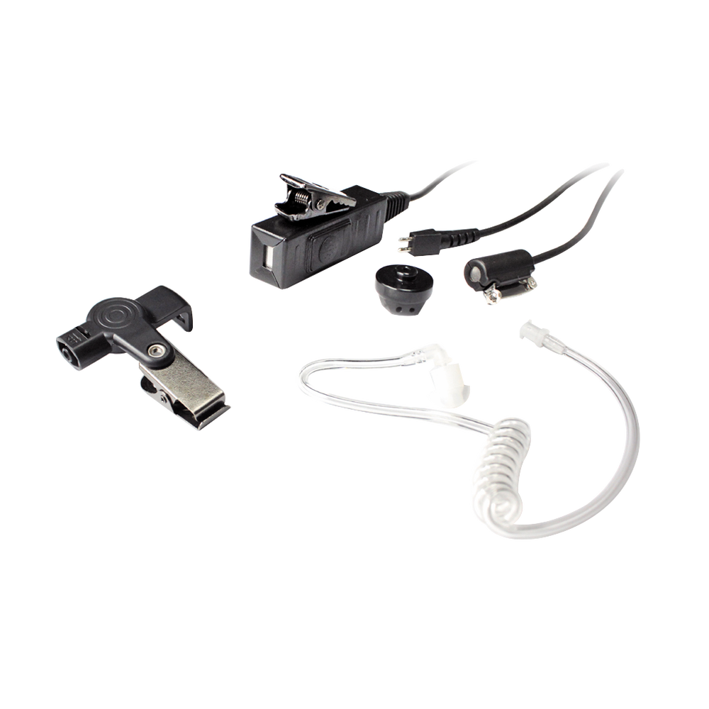Micrófono - audífono de tres cables con tubo acústico de grado médico con conector multipin para HYTERA y TELOX