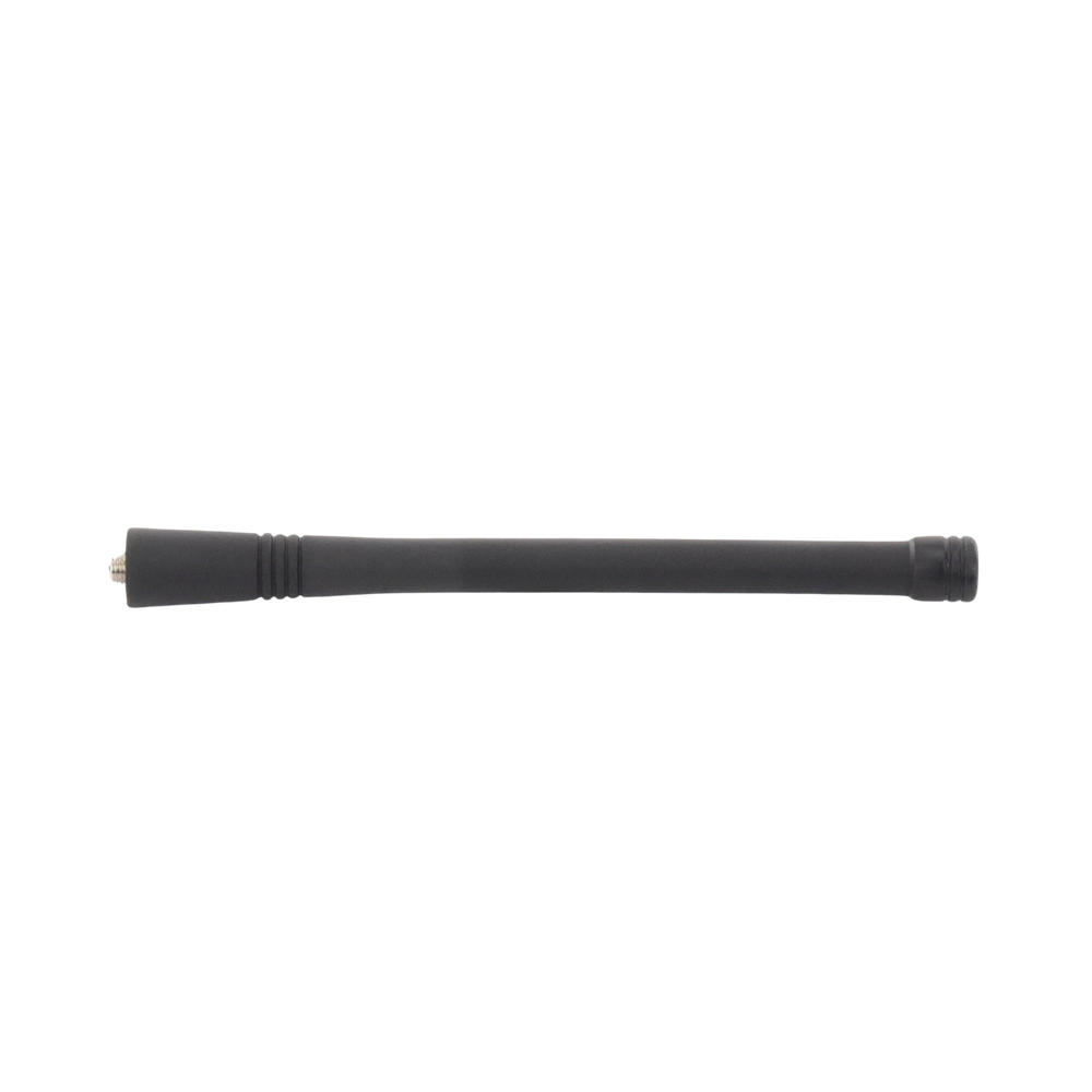 Antena helicoidal  6¨ VHF para radio portátil (136-174 MHz) Conector de Rosca o Plano para radios Kenwood TK240/270/280/290/2100/2200/2300 y Motorola GP300/350/68, P110,SP10, SP50, PRO5150, HT750, EP450