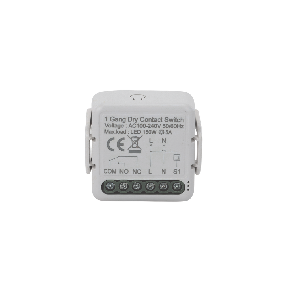 ZigBee Modulo switch relevador salida de Contacto Seco / 100-240V / 5A / 150W LED