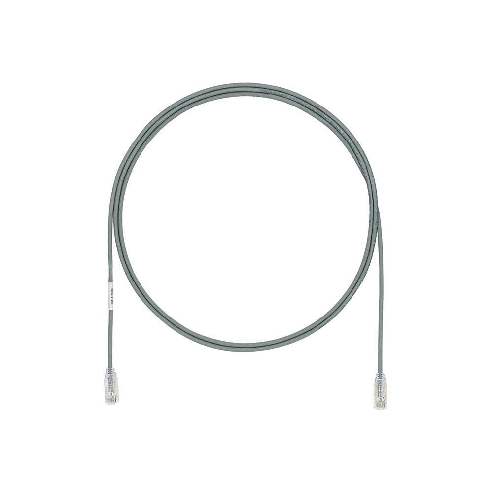 Cable de Parcheo UTP Cat6A, CM/LSZH, Diámetro Reducido (28AWG), Color Verde, 0.3 Metros (1 Pie)
