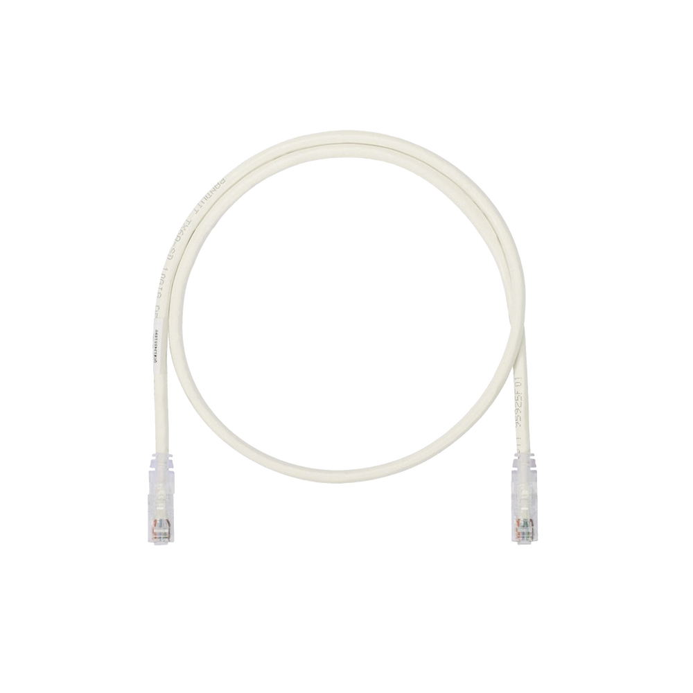 Cable de Parcheo UTP, Cat6A, 24 AWG, CM, Color Blanco, 5.18 Metros (17 Pies)