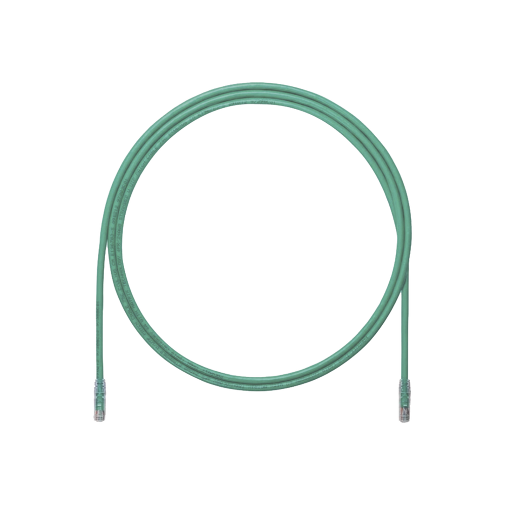 Cable de Parcheo UTP, Cat6A, 24 AWG, CM, Color Verde, 2.13 Metros (7 Pies)