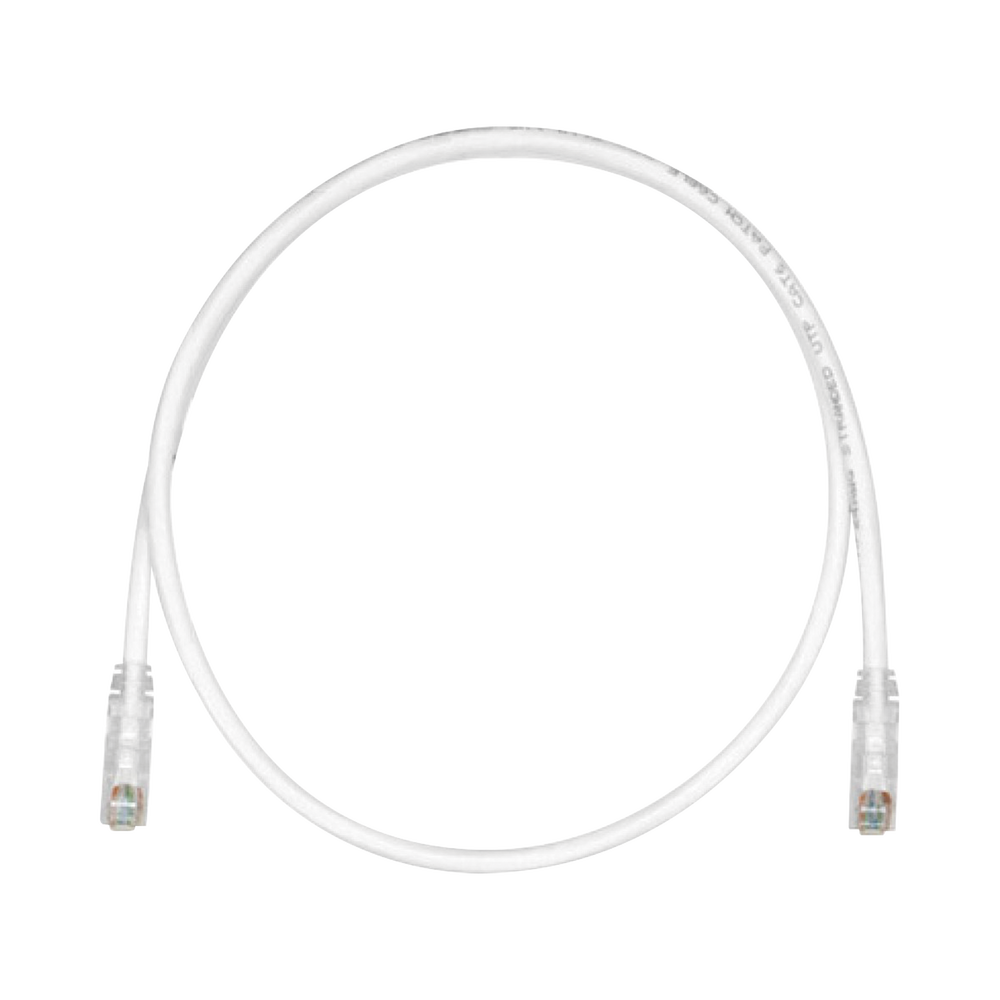 Cable de Parcheo TX6, UTP Cat6, 24 AWG, CM, Color Blanco Mate, 0.91 Metros (3 Pies)