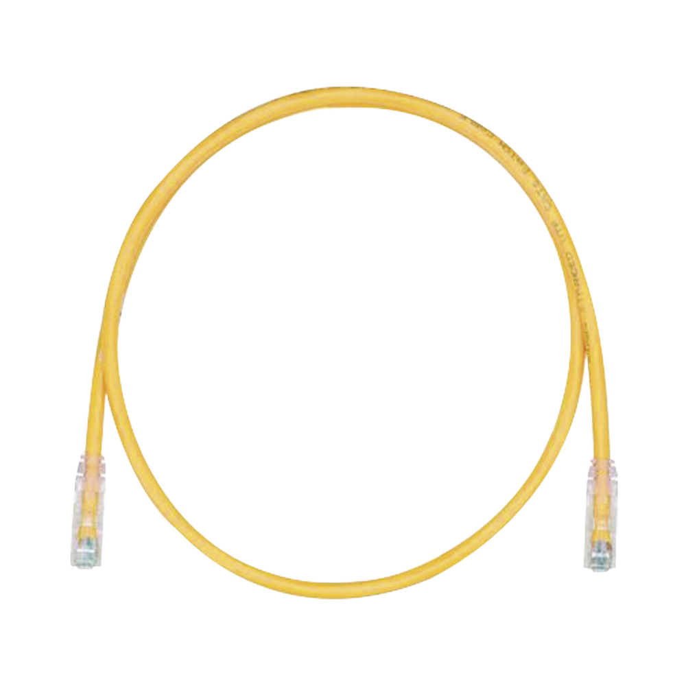 Cable de Parcheo TX6, UTP Cat6, 24 AWG, CM, Color Amarillo, 2.13 Metros (7 Pies)