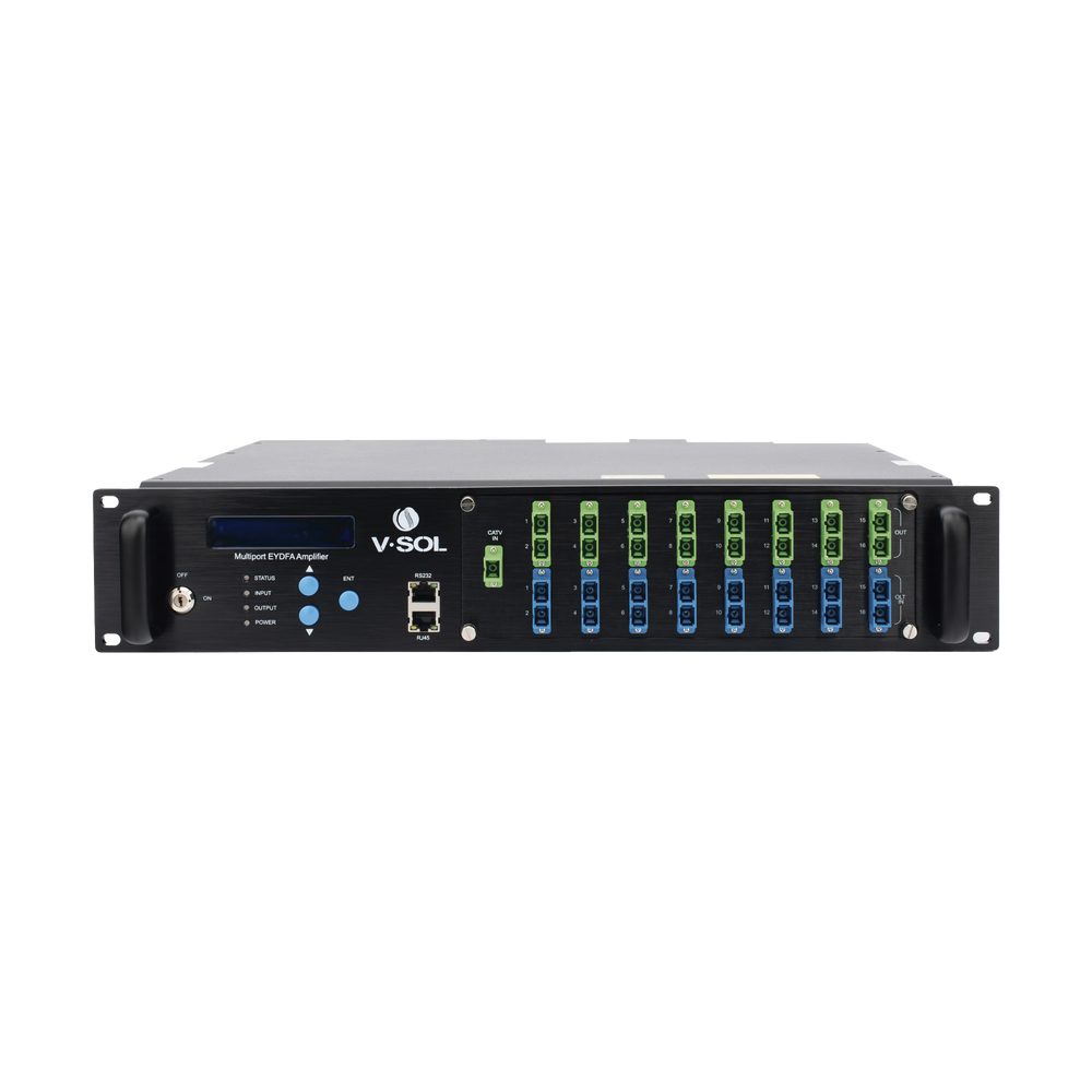 Amplificador Óptico EYDFA de 16 puertos de 1550nm