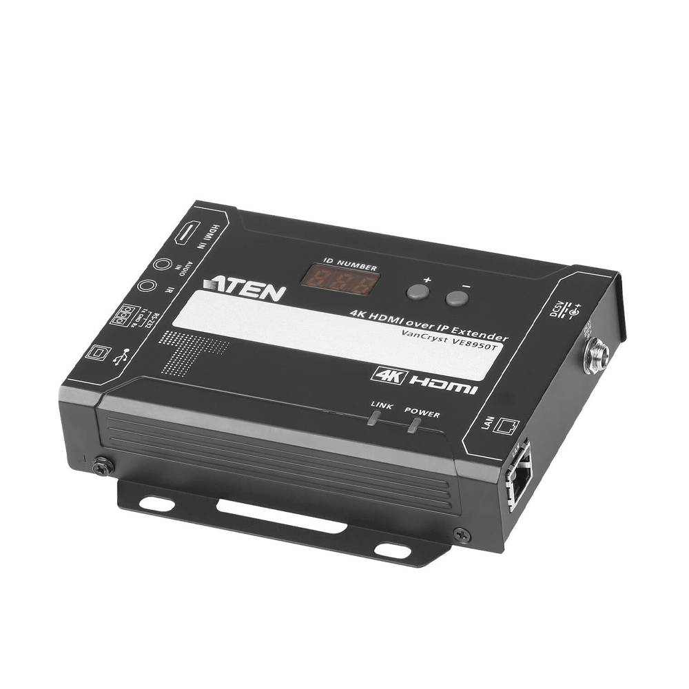 Transmisor Video sobre IP HDMI | 4K Ultra HD 4096x2160 @ 30Hz | Compresión Lossless con Latencia Ultra Baja | PoE Integrado | Video Wall 8x8 | Control RS-232 e IR | Compatibilidad con Aplicación Móvil | Escalabilidad Ilimitada